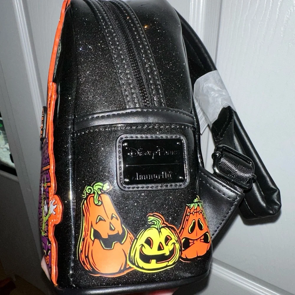 🆕 Disney Parks Mickey and Friends Halloween Haunted House Loungefly Backpack - Picture 8 of 11